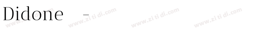 Didone 风格字体转换 Didone 风格字体转换